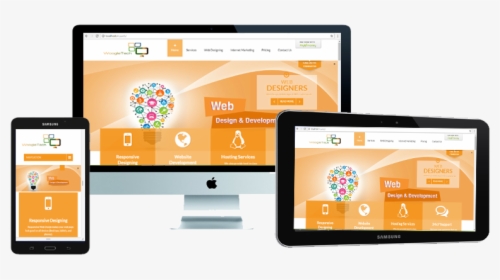 Responsive - Responsive Design Orange Transparent, HD Png Download, Free Download