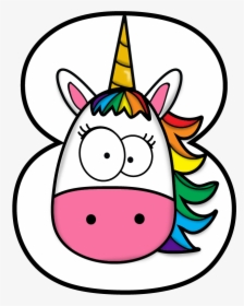Unicorn Number Drawing Birthday Party Unicornio Clipart - Unicorn Number 3 Png, Transparent Png, Free Download
