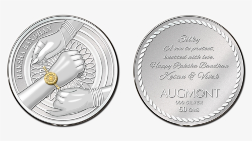 Silver Coin For Rakshabandhan, HD Png Download, Free Download