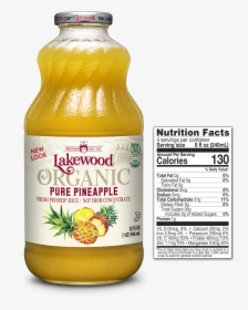 Lakewood Organic Pure Pineapple Juice, 32 Ounce Lakewood - Lakewood Organic Lemon Juice, HD Png Download, Free Download