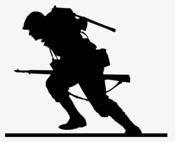 War Png Background Image - Ww2 Soldier Silhouette, Transparent Png, Free Download