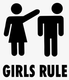 Girls Rule Sign Clip Art At Clker - Girl Better Than Boy, HD Png Download, Free Download