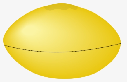 Aussie Rules Football Clip Arts - Yellow Afl Football Clipart, HD Png Download, Free Download