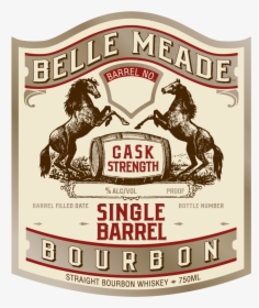 Belle Meade Bourbon Single Barrel - Belle Meade Single Barrel Cask Strength, HD Png Download, Free Download