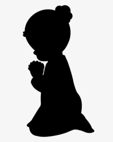 Prayer Clip Art Praying Hands Child Image - Pregnant Silhouette Clipart Png, Transparent Png, Free Download