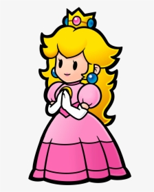 Princess Peach Clipart Vector - Princess Peach Paper Mario, HD Png Download, Free Download