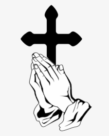 Praying Hands Prayer Can Truly Change Your Life - Cross With Hands Praying, HD Png Download, Free Download