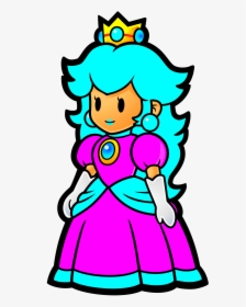 Paper Icy Peach - Paper Princess Peach Coloring Pages, HD Png Download, Free Download
