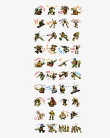 Ninja Turtles Line Stickers, HD Png Download, Free Download