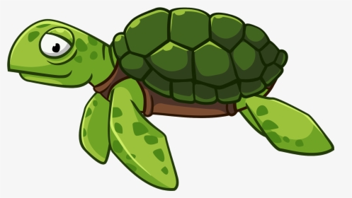Green Cliparts Png Turtle - Transparent Cartoon Sea Turtle, Png Download, Free Download