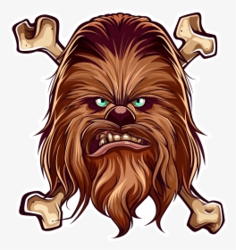 Clip Art Sticker Set Where I - Chewbacca Clipart, HD Png Download, Free Download