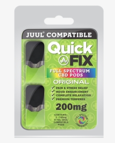 Quick Fix Cbd Juul Pods - Wire, HD Png Download, Free Download