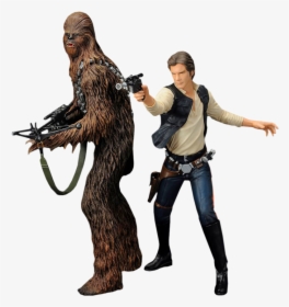 Star Wars Han Solo & Chewbacca Artfx 2-pack Statue - Chewbacca, HD Png Download, Free Download