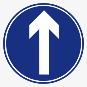 Road Svg Straight Line - Arrow Road Sign Singapore, HD Png Download, Free Download