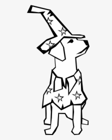 Textbook Graphic Freeuse Jpg - Wizard Dog Drawing, HD Png Download, Free Download