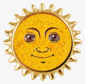 Sun Emoji Pin - Emoticon, HD Png Download, Free Download