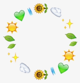 #sunflower #emoji #plant #heart #plant #leaf #cloud - Sunflower Emoji Png Transparent, Png Download, Free Download