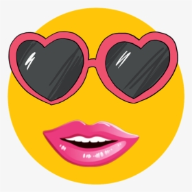 Emoji, Emotions, Face, Lips, Sun Glasses - Joke, HD Png Download, Free Download