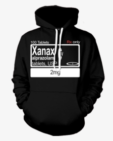 Xanax Black Drug Hoodie - Pewdiepie Context Matters Hoodie, HD Png Download, Free Download