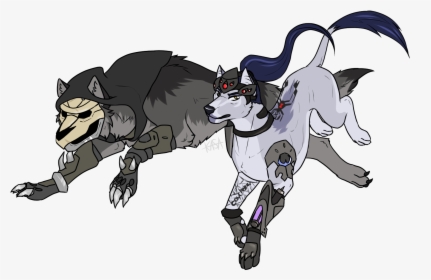 Reaper And Widowmaker - Overwatch Characters As Dogs, HD Png Download, Free Download