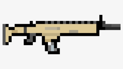 Pixel Art Fortnite Guns, HD Png Download, Free Download