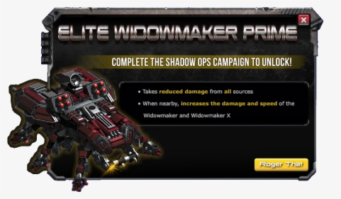 War Commander - Widowmaker War Commander, HD Png Download, Free Download