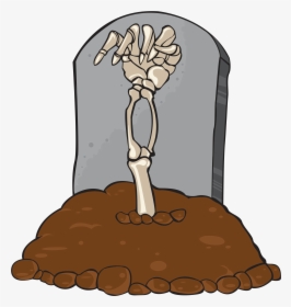 Gravestone Tomb And Skeleton Hand Png Clip Art Imageu200b - Gravestone Clipart, Transparent Png, Free Download