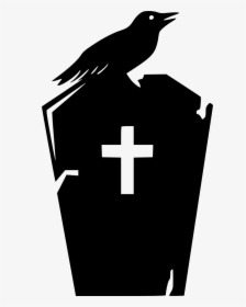 Grave Stone Dead Graveyard Space Dirty Crow - Crow Svg, HD Png Download, Free Download