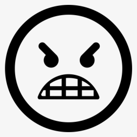 Angry Emoticon Face - Number 8 In Circle Png, Transparent Png, Free Download
