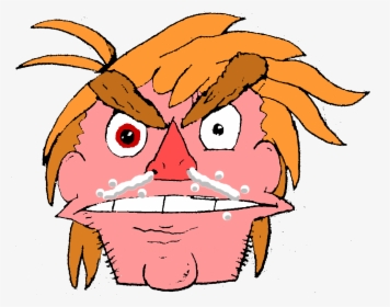Angry Face Cartoon, HD Png Download, Free Download