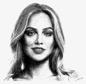 Drawing The Face Of A Woman, HD Png Download, Free Download