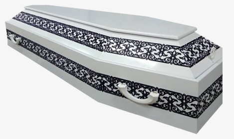 Buy Coffin Six-sided White With A Pattern - Box, HD Png Download, Free Download