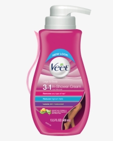 Veet® In Shower Cream - Veet 3 In 1 Gel Cream, HD Png Download, Free Download