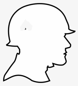 Transparent Soldier Silhouette Png - Soldier Head Silhouette, Png Download, Free Download