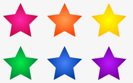 Star Clip Art Outline Free Clipart Images - Colored Star Clip Art, HD Png Download, Free Download