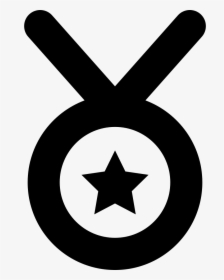 Medallion With Star Outline Variant - Commendation Icon, HD Png Download, Free Download