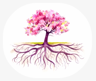 Colorful Tree With Roots, HD Png Download, Free Download