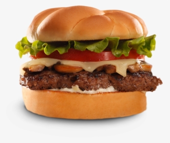 Mushroom Swiss Burger - Backyard Burger, HD Png Download, Free Download