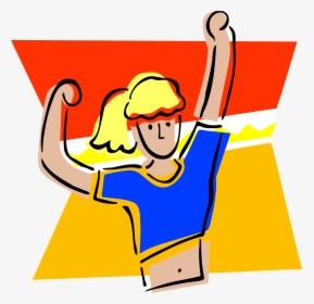 Victory, Winner, Activity, Girl, People, Sport, Woman - Clip Art Physical Fitness, HD Png Download, Free Download