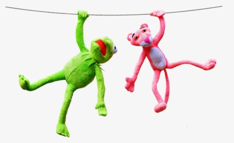Kermit, Pink Panther, Plush Toys, Fun, Plush - Pink Panther Toy Png, Transparent Png, Free Download