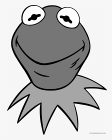 Kermit The Frog Miss Piggy Gonzo Fozzie Bear Beaker - Kermit The Frog Black And White, HD Png Download, Free Download