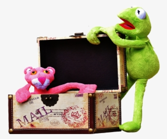 Plush Toys Kermit The Pink Panther Free Picture - Stuffed Toy, HD Png Download, Free Download
