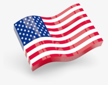 Glossy Wave Icon - American Flag Gif Png, Transparent Png, Free Download
