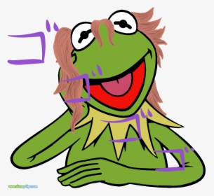 I Called Kakyoin Kermit The Noodle And Then This - Black And White Kermit, HD Png Download, Free Download