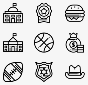United States - Hand Drawn Social Media Icons Png, Transparent Png, Free Download