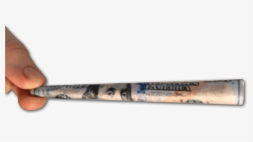 Rolled Up Dollar Bill Transparent, HD Png Download, Free Download