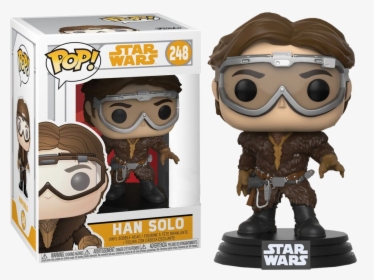 Han Solo With Goggles Us Exclusive Pop Vinyl Figure, HD Png Download, Free Download