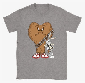 Gossamer And Bugs Bunny As Chewbacca And Han Solo Star - Barney Gumble Shirt, HD Png Download, Free Download