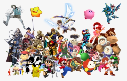 Download Nintendo Transparent Background - Nintendo Characters Transparent Background, HD Png Download, Free Download