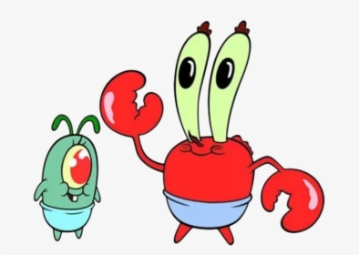 Mr Krabs And Karen Squarepants Squidward Tentacles - Baby Plankton Spongebob, HD Png Download, Free Download